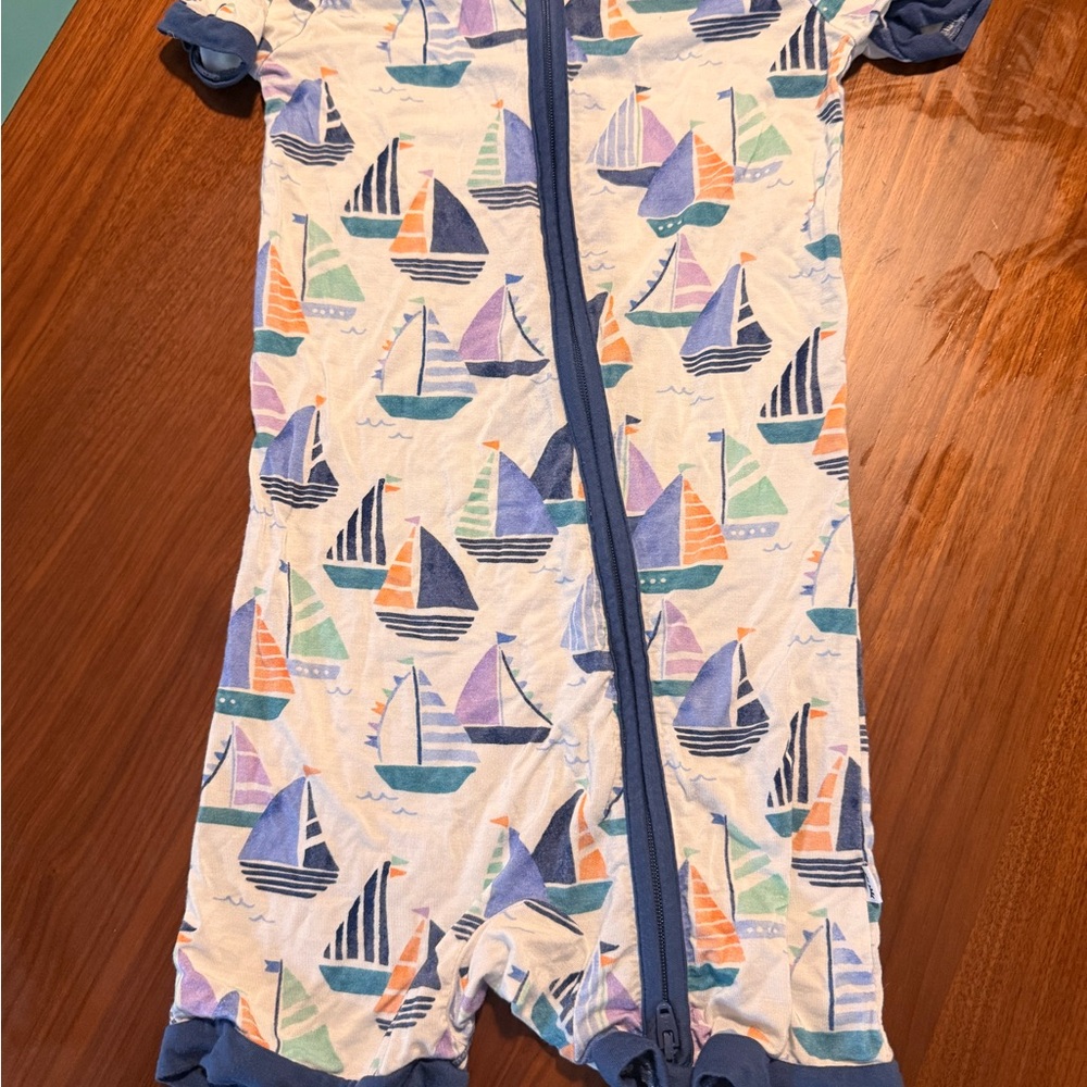 Little Sleepies Nautical Baby Romper